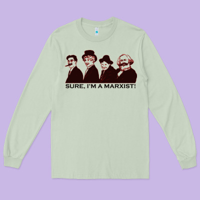 Sure I'm A Marxist Long Sleeve Tee Designed By Artmosaic