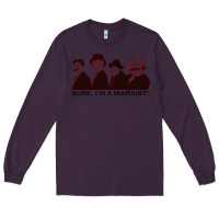 Plum sure i'm a marxist Long Sleeve Tee - ArtMosaic