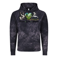 Cloud Black Peace Love Skunks Vintage Hoodie - LillyAllenDesigns