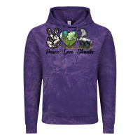 Cloud Purple Peace Love Skunks Vintage Hoodie - LillyAllenDesigns