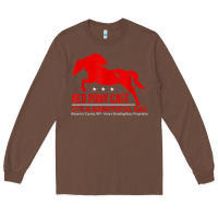 Chestnut Red Pony Cafe, Funny cute horse lover Long Sleeve Tee - ArtMosaic