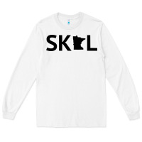 White skol minnesota hoodie  let's go mn hooded sweatshirt Long Sleeve Tee - ArtMosaic