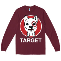 Burgundy target team member Long Sleeve Tee - ArtMosaic