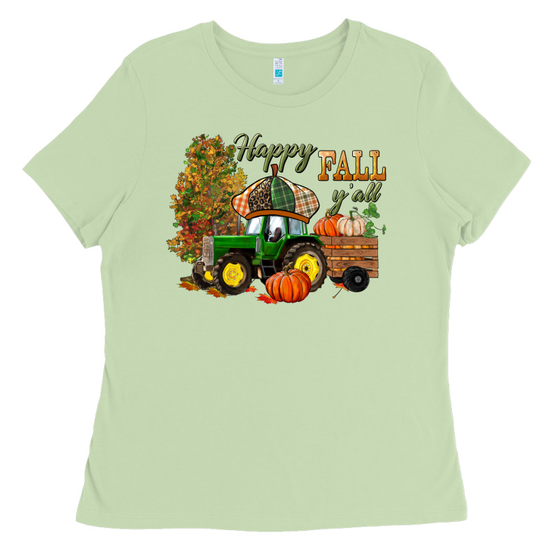Happy Fall Y'all Ladies Tee by BundleAndBundleShop | Teevron