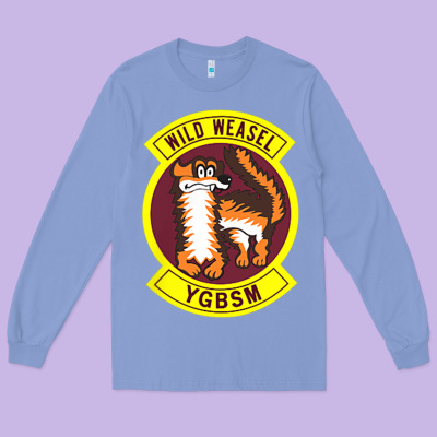 Air Force Wild Weasel Ygbsm Long Sleeve Tee Designed By Artmosaic