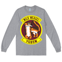 Heather Grey Air Force Wild Weasel YGBSM Long Sleeve Tee - ArtMosaic