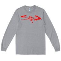 Heather Grey staind Long Sleeve Tee - ArtMosaic