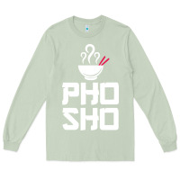 Matcha pho sho foodie asian food humor chopsticks funny Long Sleeve Tee - ArtMosaic