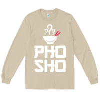 Mushroom pho sho foodie asian food humor chopsticks funny Long Sleeve Tee - ArtMosaic