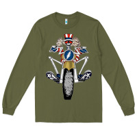 Army Green grateful motor ber Long Sleeve Tee - ArtMosaic