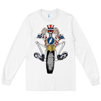 White grateful motor ber Long Sleeve Tee - ArtMosaic