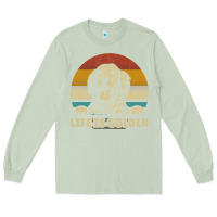 Matcha Golden Retriever Dog Life is golden retro vintage Long Sleeve Tee - ArtMosaic