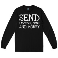 Black Warren Zevon Send Lawyers Guns and Money Music Shirt Long Sleeve Tee - ArtMosaic
