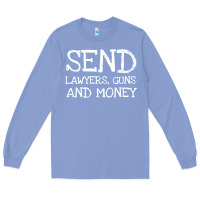 Colony Blue Warren Zevon Send Lawyers Guns and Money Music Shirt Long Sleeve Tee - ArtMosaic