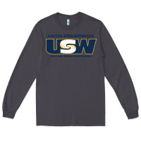 Smoke United Steelworkers - Unity and Strength for Worke Long Sleeve Tee - ArtMosaic