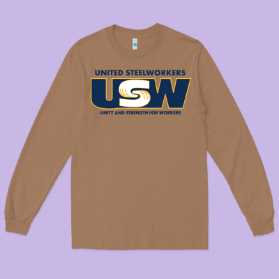 United Steelworkers - Unity And Strength For Worke Long Sleeve Tee Designed By Artmosaic