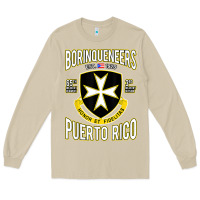 Mushroom Borinqueneers Puerto Rico Flag Honor Et Fidelitas Long Sleeve Tee - ArtMosaic