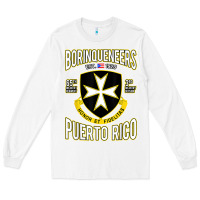 White Borinqueneers Puerto Rico Flag Honor Et Fidelitas Long Sleeve Tee - ArtMosaic