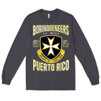 Smoke Borinqueneers Puerto Rico Flag Honor Et Fidelitas Long Sleeve Tee - ArtMosaic