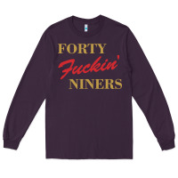 Plum forty fvckin' niners Long Sleeve Tee - ArtMosaic