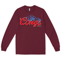 Burgundy wsu cougs Long Sleeve Tee - ArtMosaic