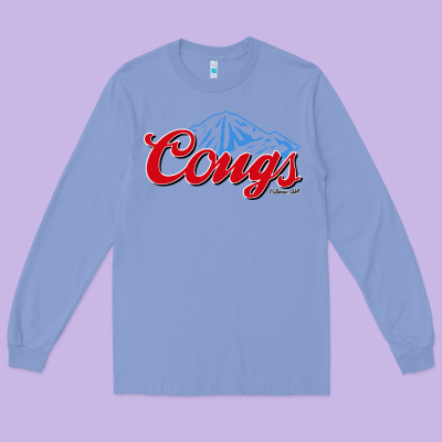 Wsu Cougs Long Sleeve Tee Designed By Artmosaic