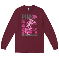 Burgundy Pink Panther Long Sleeve Tee - ArtMosaic