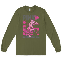 Army Green Pink Panther Long Sleeve Tee - ArtMosaic