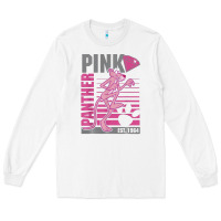 White Pink Panther Long Sleeve Tee - ArtMosaic
