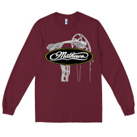Burgundy sport mathews concert Long Sleeve Tee - ArtMosaic