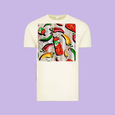 Mexican Chili And Pepper Seamless Pattern Vintage Tee Designed By Bundleandbundleshop