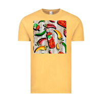 Vintage Mustard mexican chili and pepper seamless pattern Vintage Tee - BundleAndBundleShop
