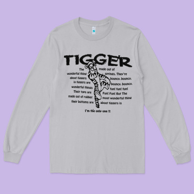 Tigger If The Only One Long Sleeve Tee Designed By Artmosaic