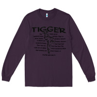 Plum tigger if the only one Long Sleeve Tee - ArtMosaic