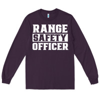 Plum range safety officer worker team job t shirt Long Sleeve Tee - ArtMosaic