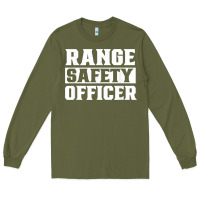 Army Green range safety officer worker team job t shirt Long Sleeve Tee - ArtMosaic