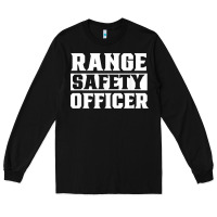 Black range safety officer worker team job t shirt Long Sleeve Tee - ArtMosaic