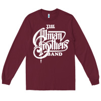 Burgundy the allman brothers Long Sleeve Tee - ArtMosaic