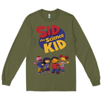 Army Green Sid The Science Kid boyfriend Long Sleeve Tee - ArtMosaic