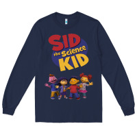 Navy Sid The Science Kid boyfriend Long Sleeve Tee - ArtMosaic