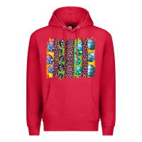 Cardinal easter eggs and leopard brushstrokes Premium Hoodie - Artiststas