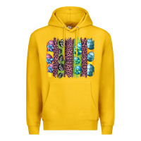 Lemon easter eggs and leopard brushstrokes Premium Hoodie - Artiststas