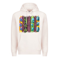 Pale Pink easter eggs and leopard brushstrokes Premium Hoodie - Artiststas