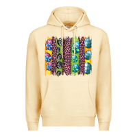 Pina Colada easter eggs and leopard brushstrokes Premium Hoodie - Artiststas
