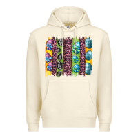 Sandshell easter eggs and leopard brushstrokes Premium Hoodie - Artiststas