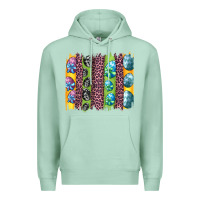 Seafoam easter eggs and leopard brushstrokes Premium Hoodie - Artiststas