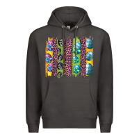 Smoke easter eggs and leopard brushstrokes Premium Hoodie - Artiststas