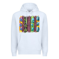 White easter eggs and leopard brushstrokes Premium Hoodie - Artiststas