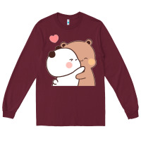 Burgundy Bubu Dudu Long Sleeve Tee - ArtMosaic