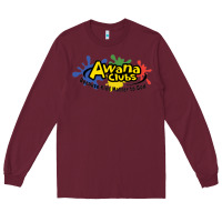 Burgundy Vintage-Awana clubs Long Sleeve Tee - ArtMosaic